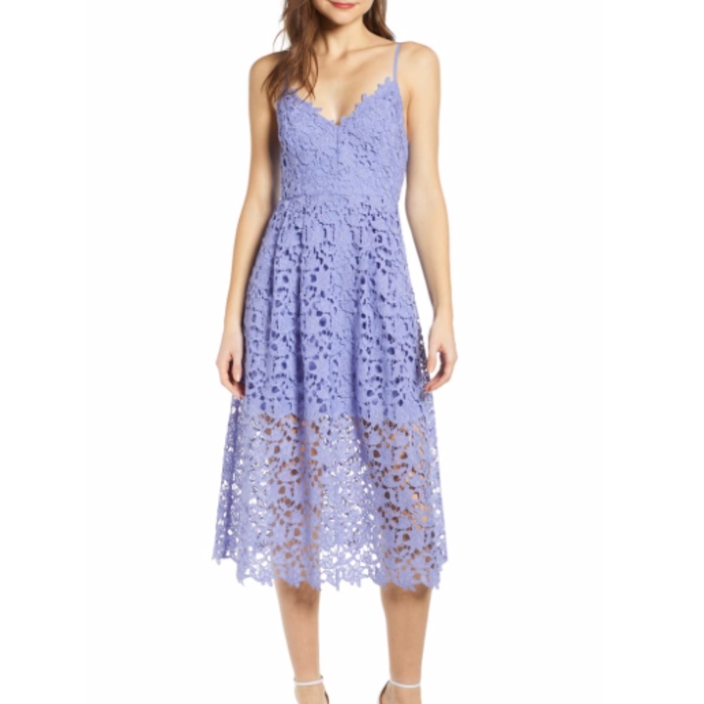 ATSR Lace A-Line Midi Dress